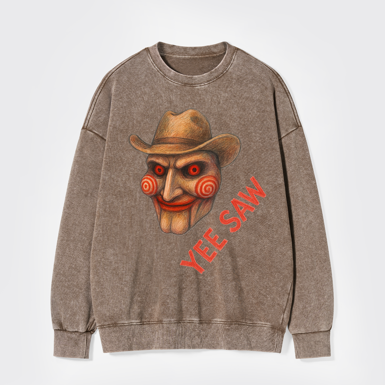 Halloween Cowgirl Movie Washed Sweatshirts