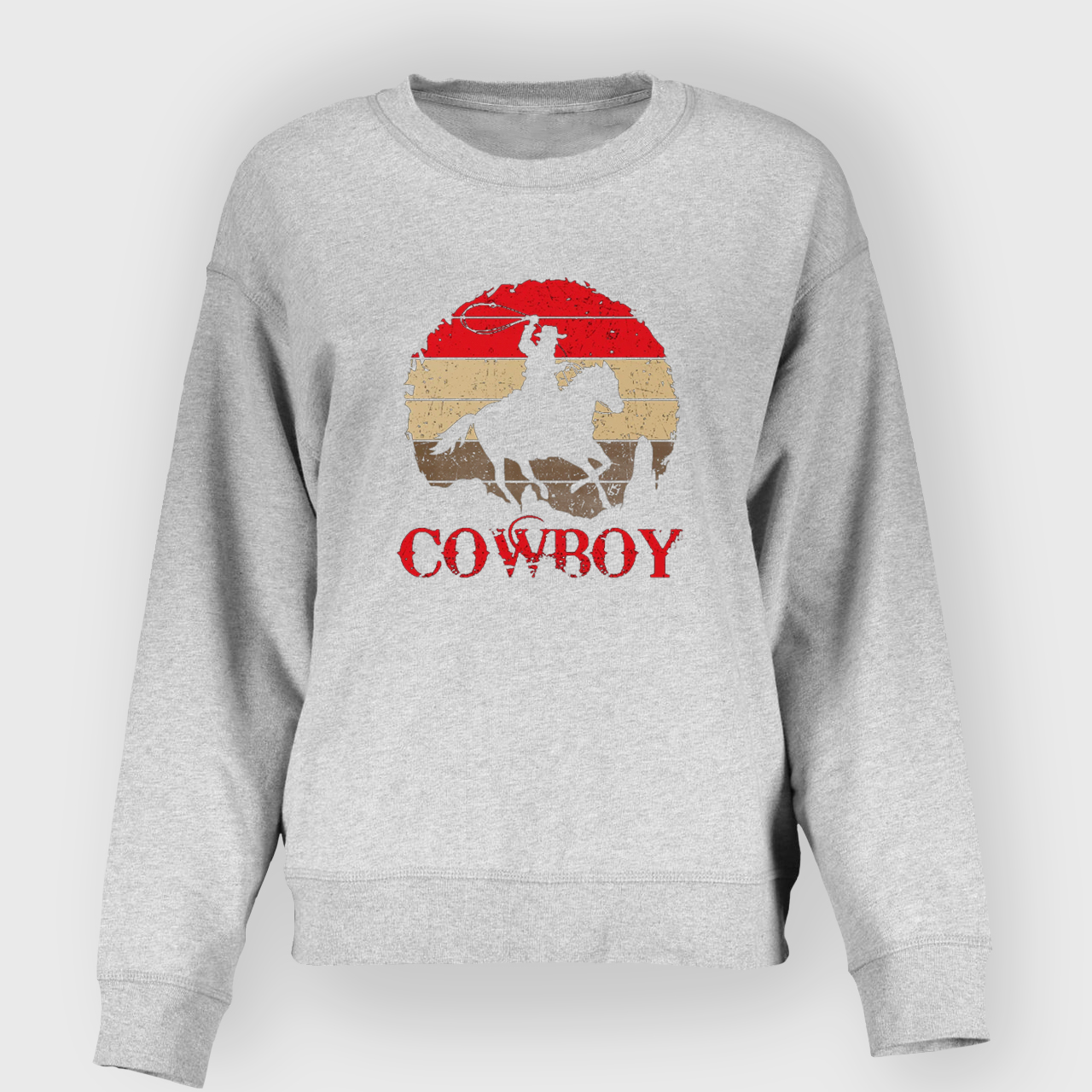Bravely Riding The Desert Cowboy Sweatshirt
