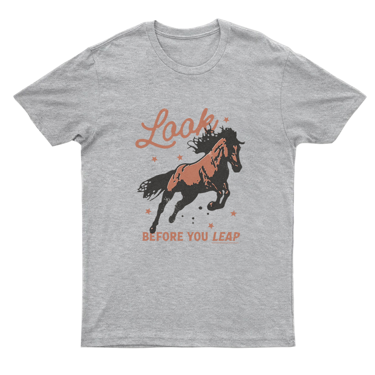 Look Before You Leap Southern Western Cowboy T-Shirts