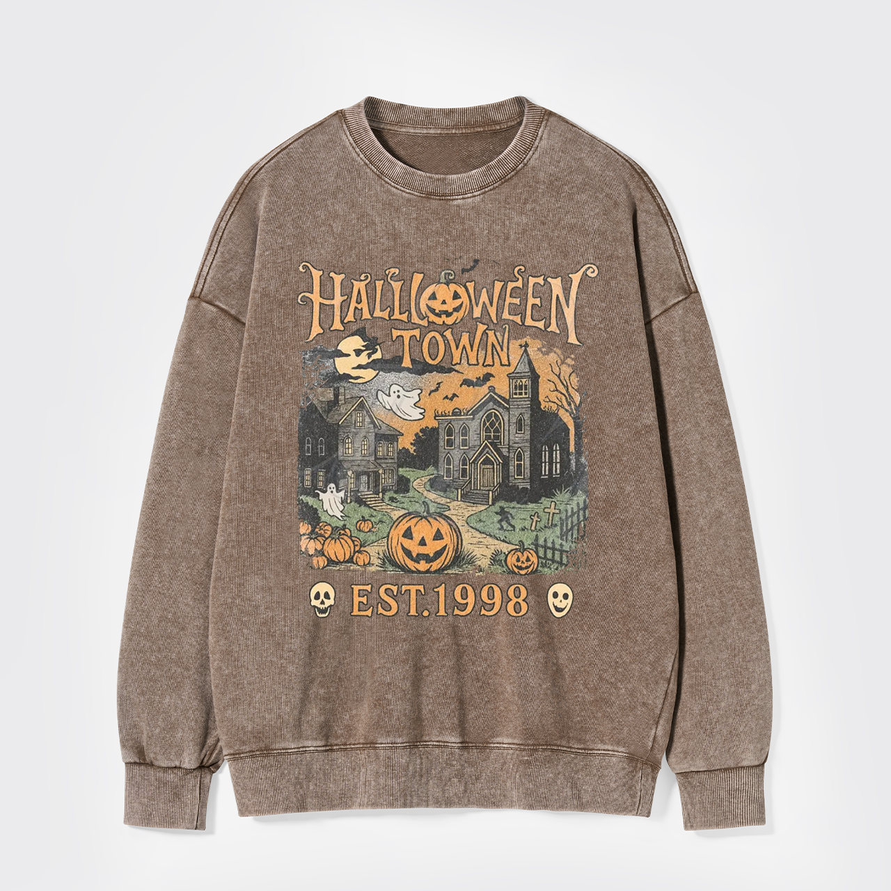 Vintage 90s Halloween Spooky Washed Sweatshirts