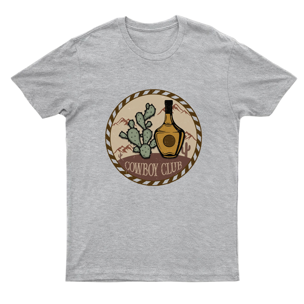 Cowboy Cactus Whisky Boyfriend Gift T-Shirts