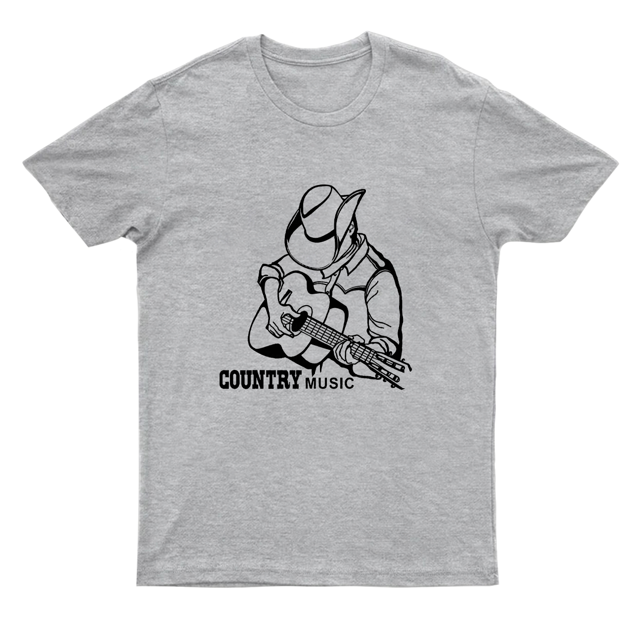 Cowboy Man With Guitar Player T-Shirts