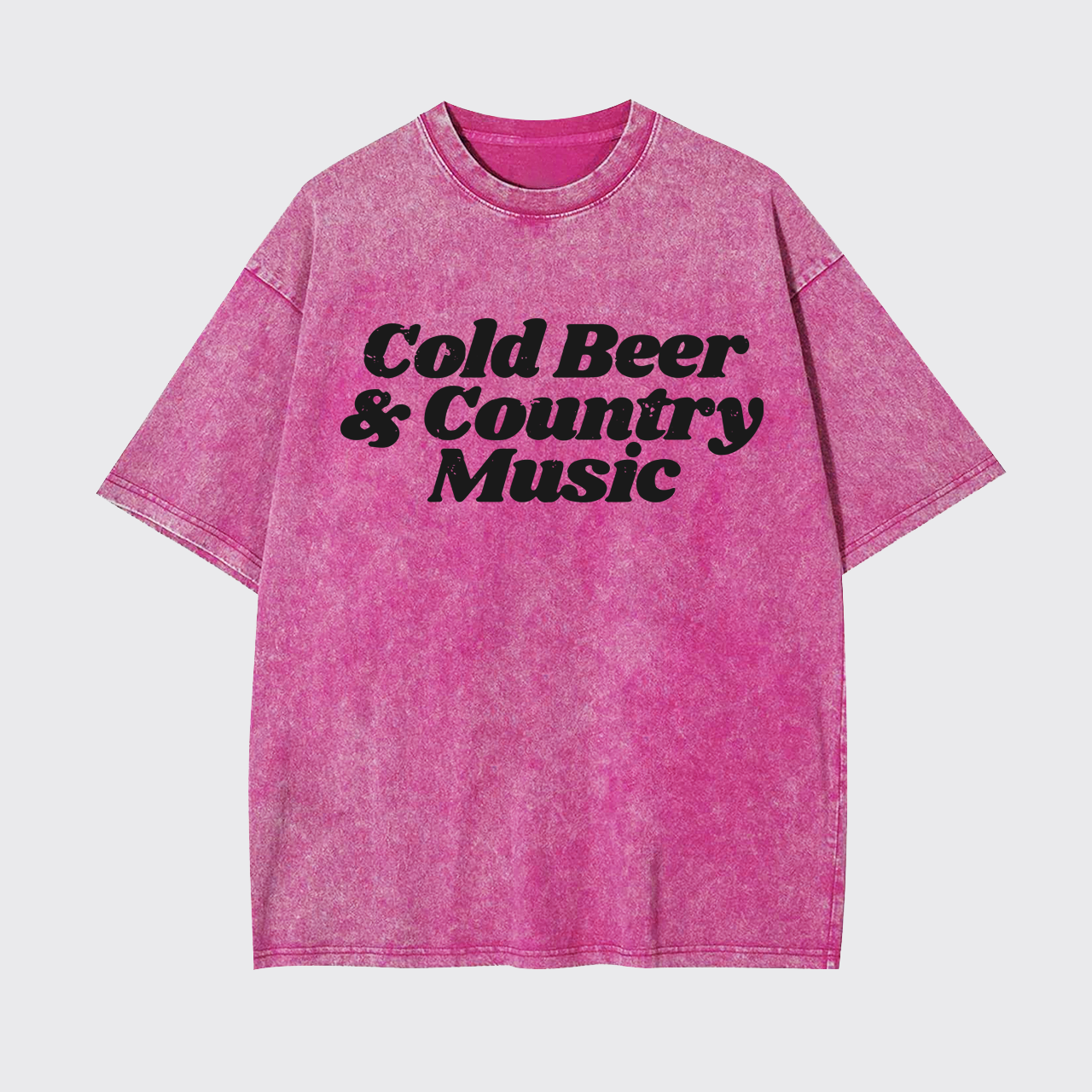 Cold Beer And Country Music Garment-dye Tees