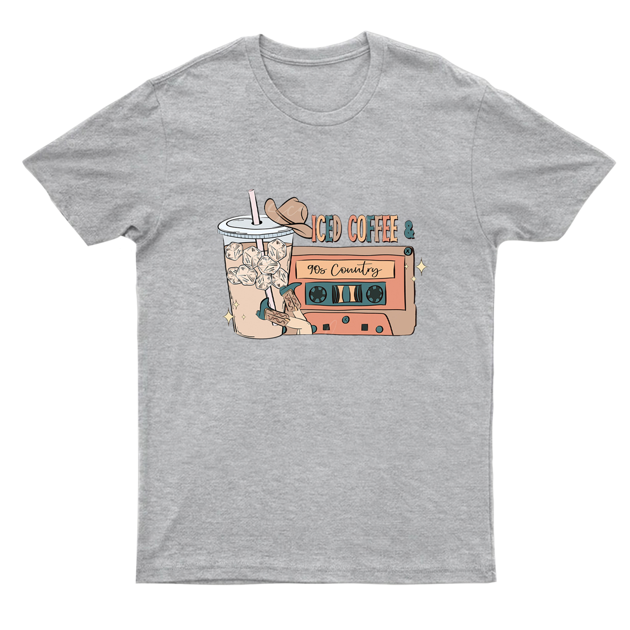 Iced Coffee and 90s Country Music T-Shirts