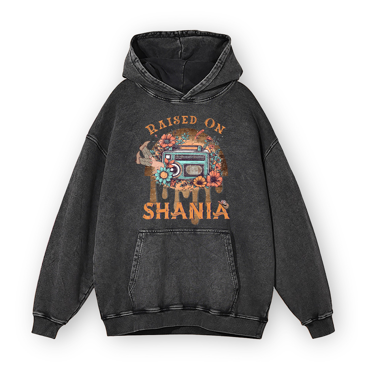 Raised On Shania Garment-Dye Hoodies