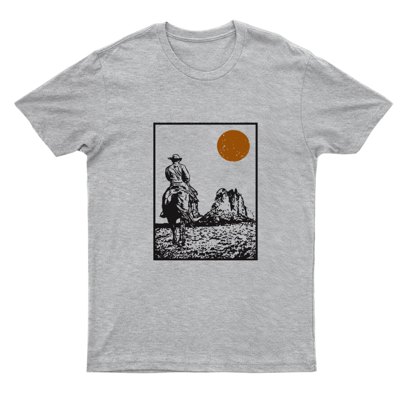 Western Cowboys Towards Sunset T-Shirts
