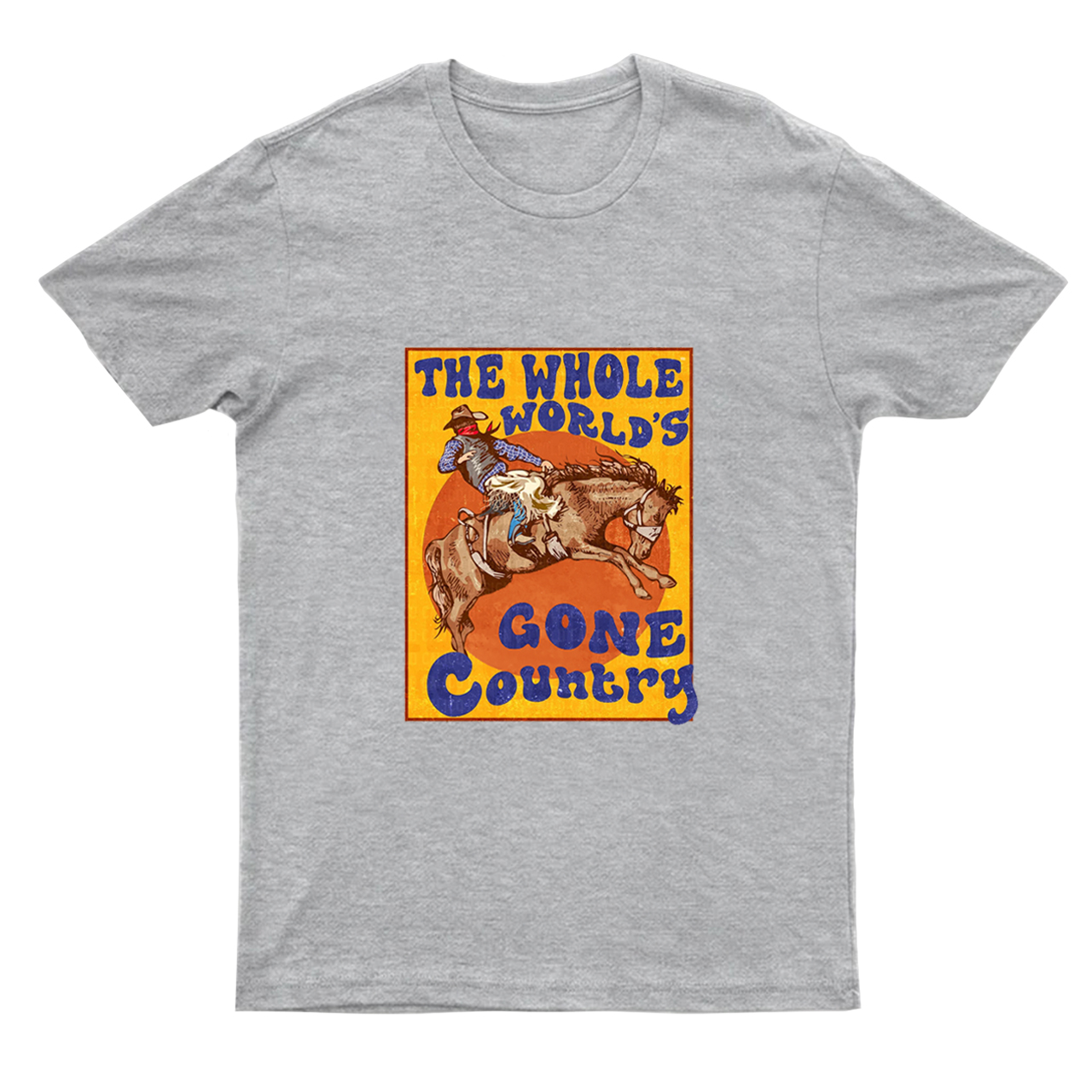 Whole World's Gone Country Horse Vintage T-Shirts