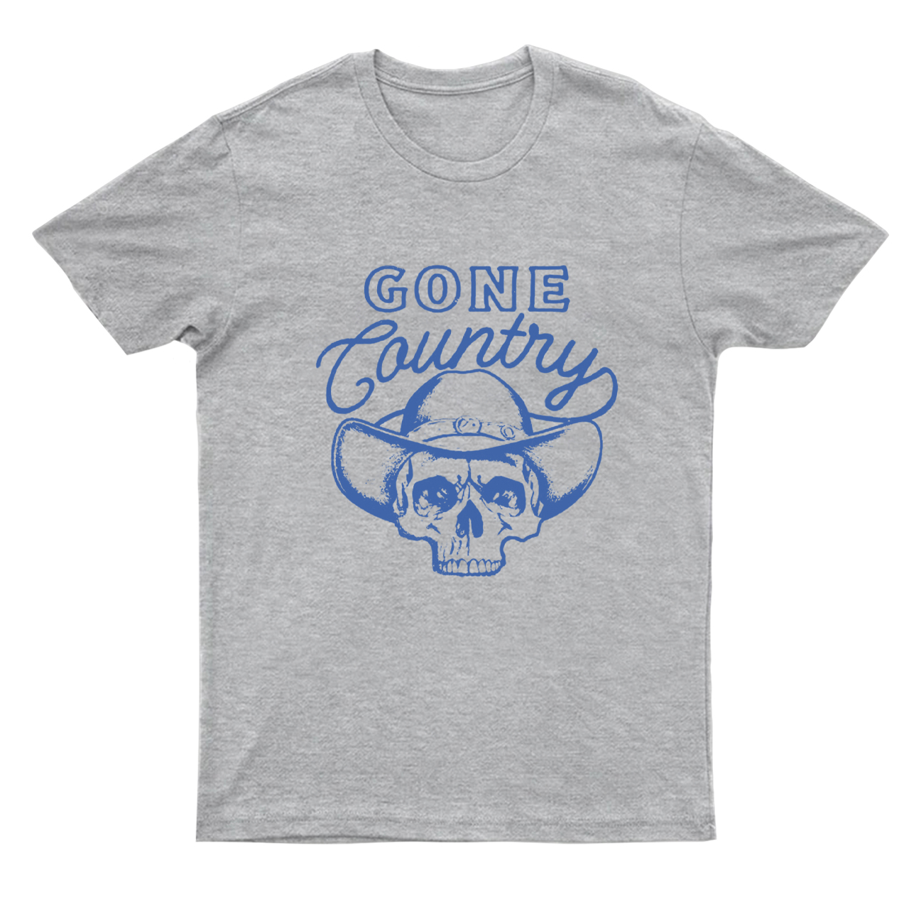Gone Country Vintage Cowboy Outlaw Skull T-Shirts