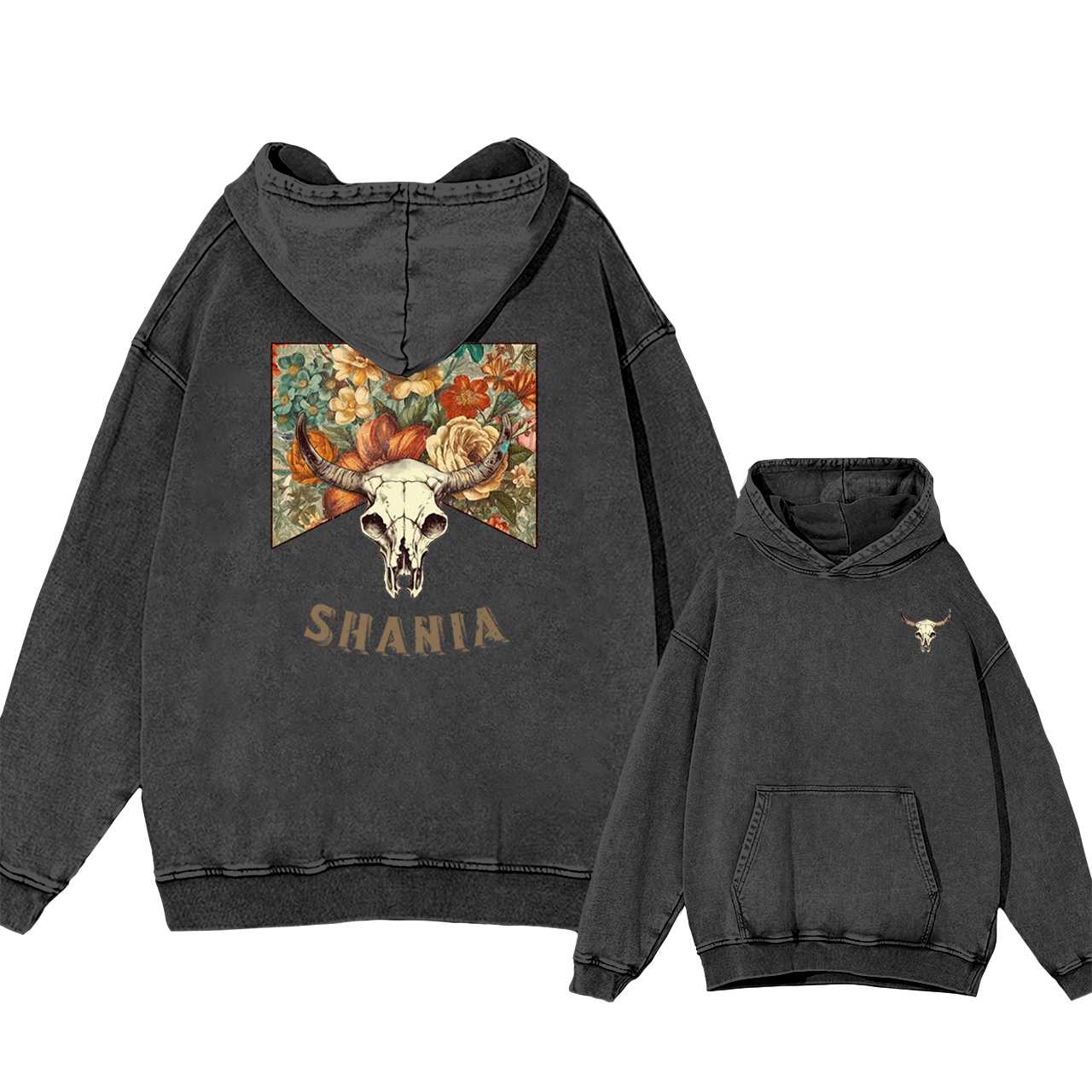 Shania 90's Country Music Garment-Dye Hoodies