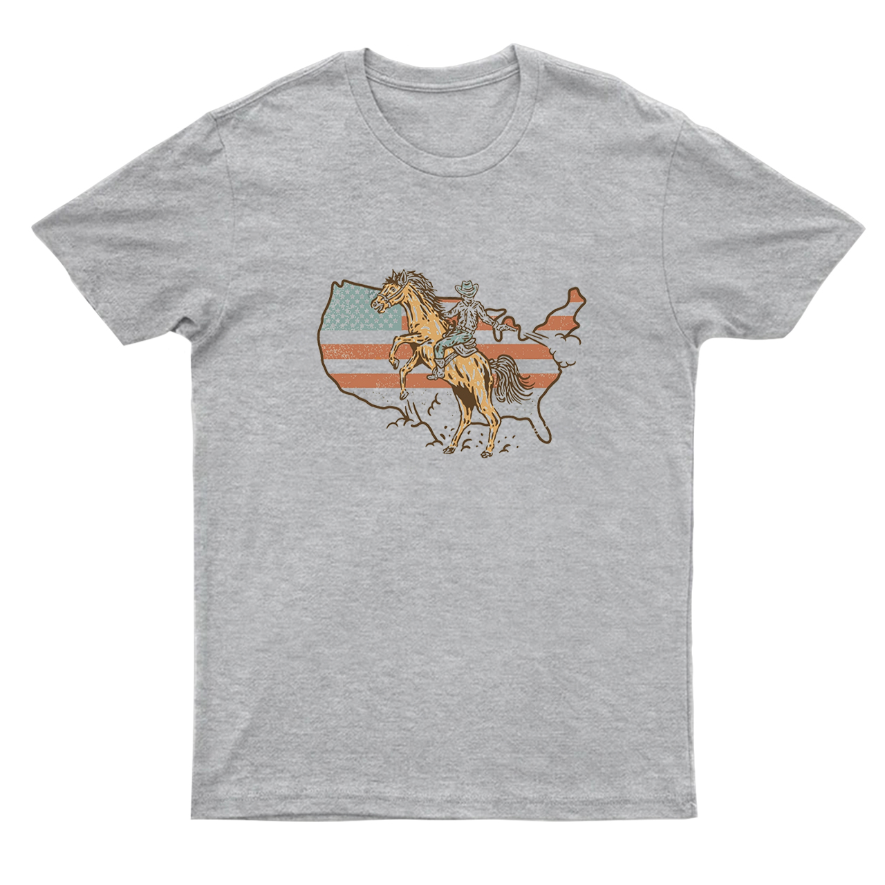 American Cowboys Gallop on the Battlefield T-Shirts