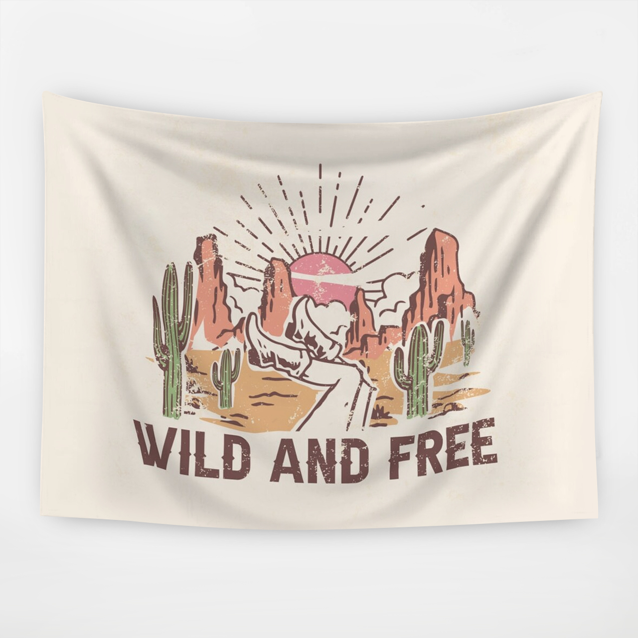 Cowgirl Wild And Free Tapestry