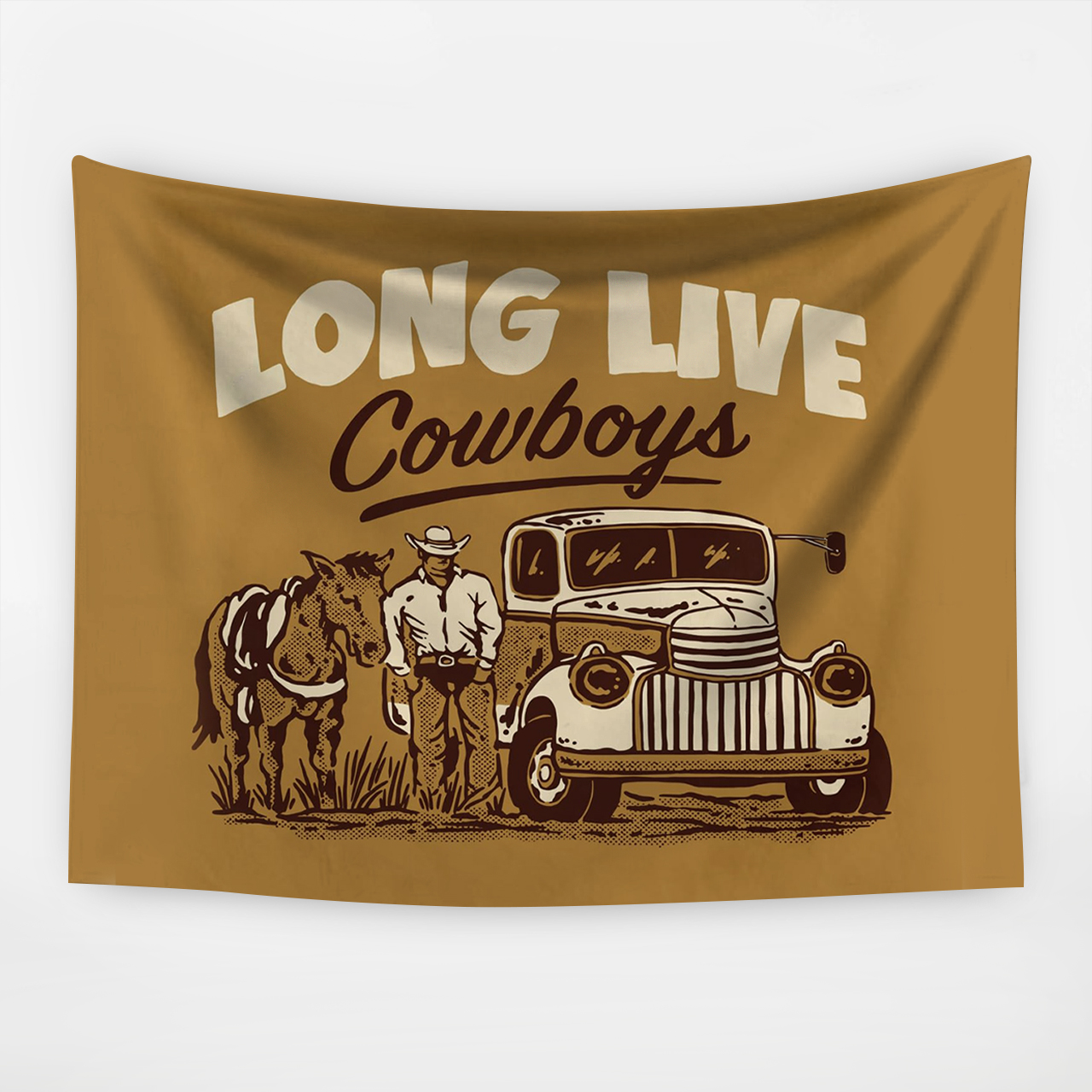 Long Live Cowboy Tapestry