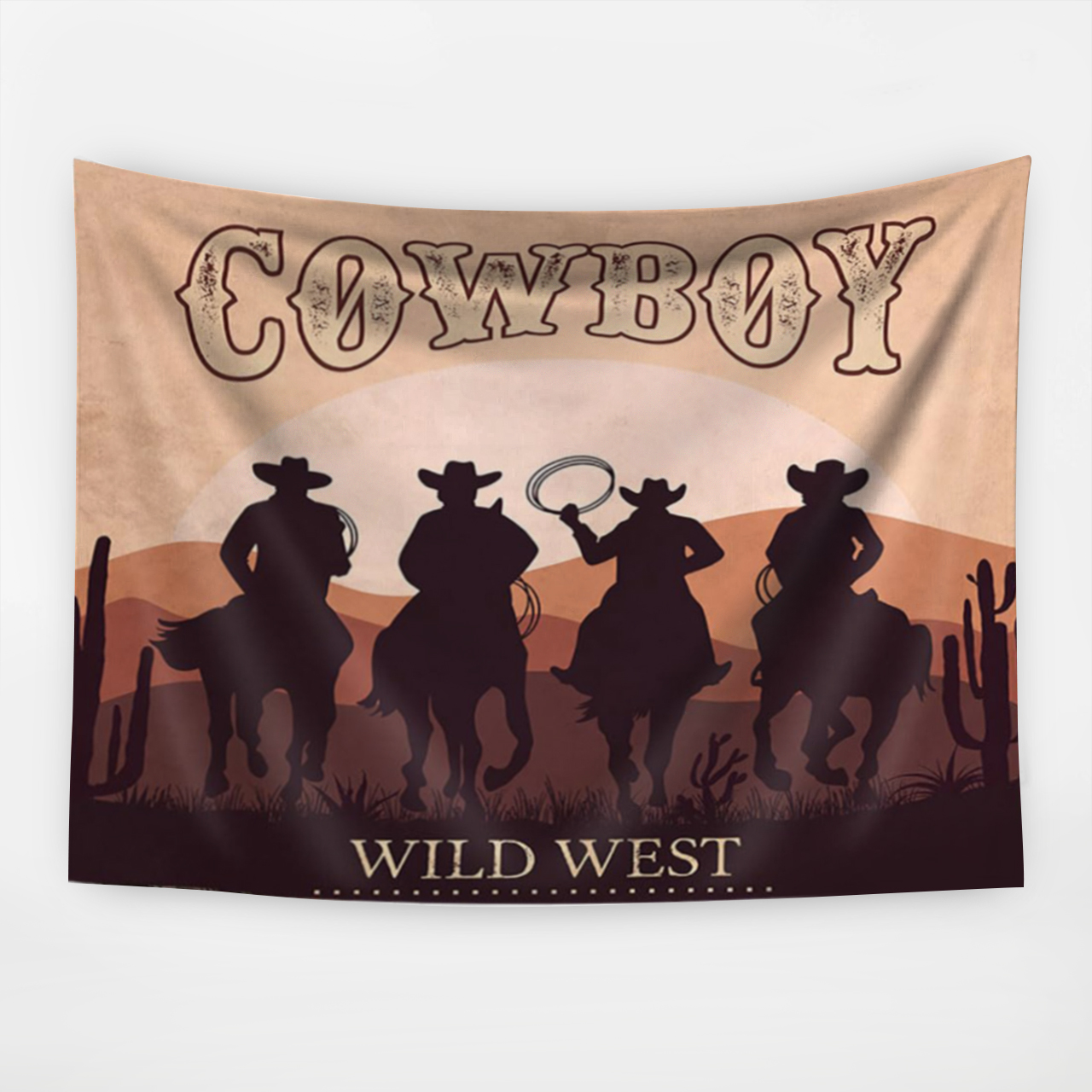 Cowboy Wild West Tapestry