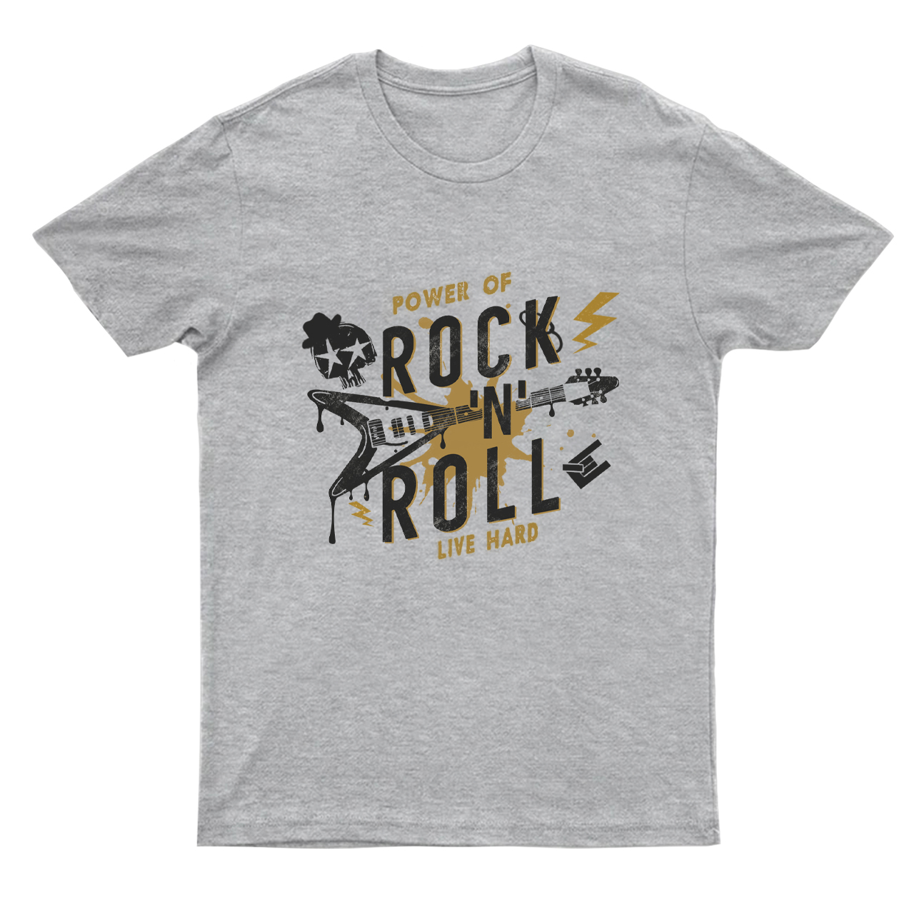 Power Of Rock 'N' Roll Live Hard T-Shirts
