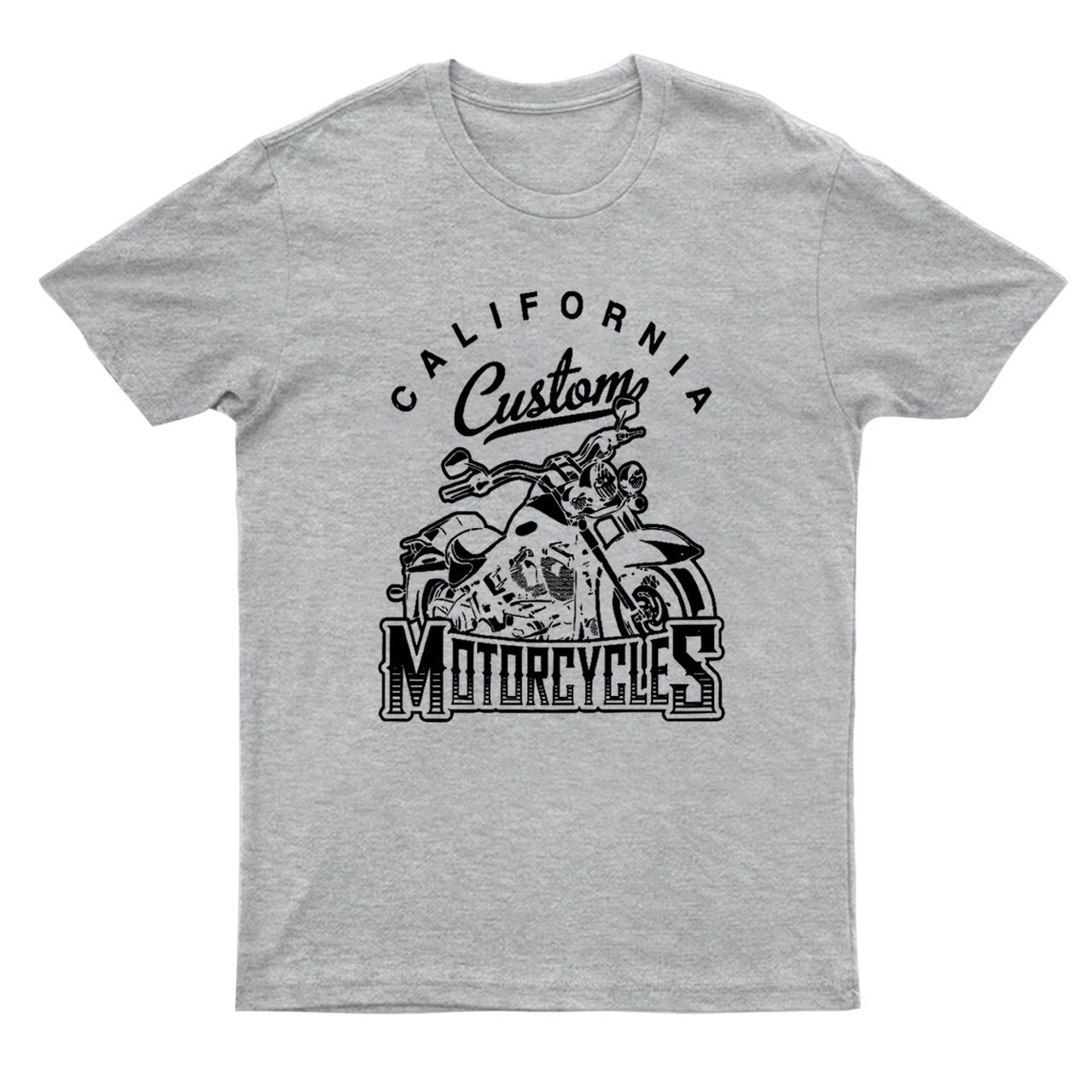Custom Motorcycle Printed T-shirt