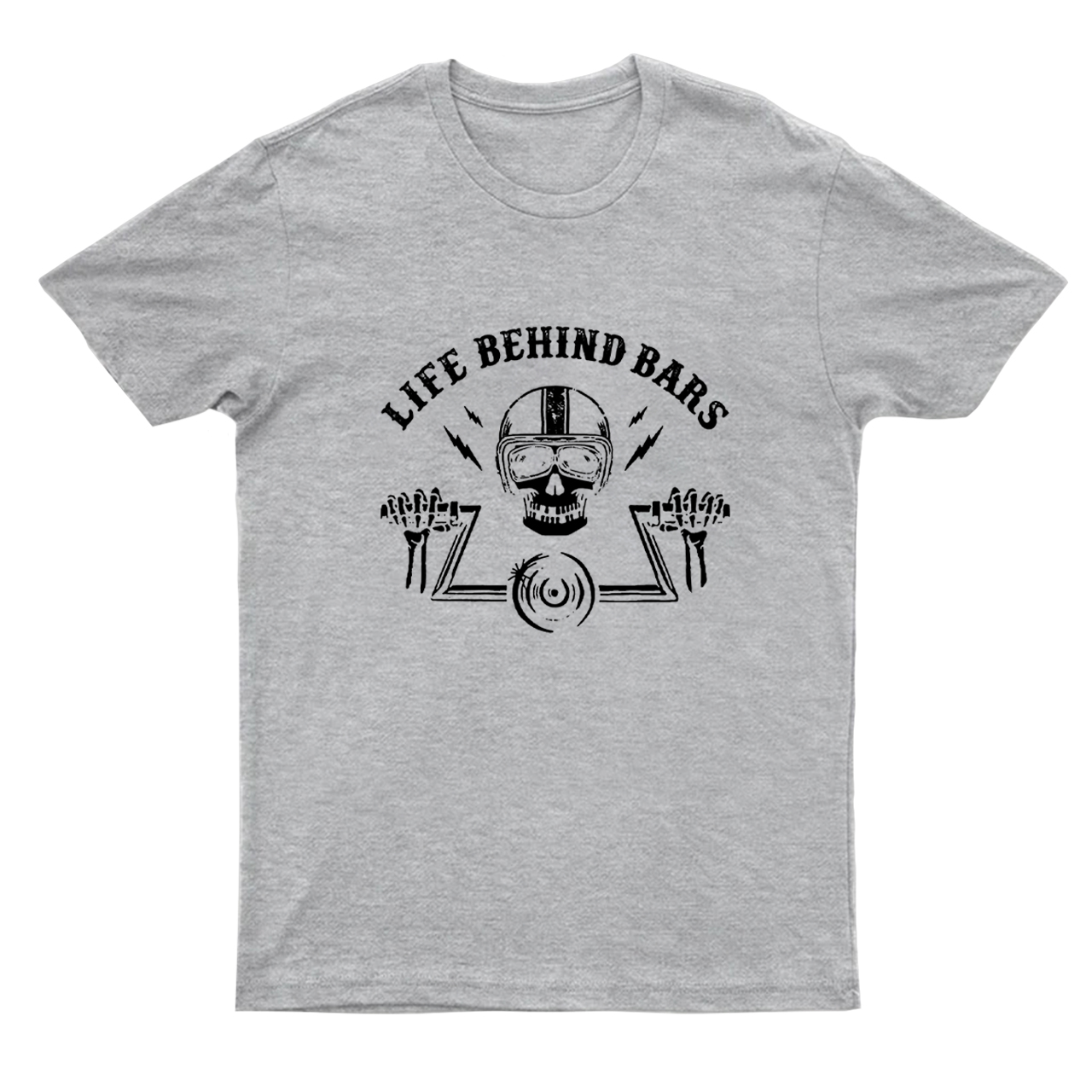 Skeleton Decal Biker Humor Route 66 Funny Motorcycle T-Shirt