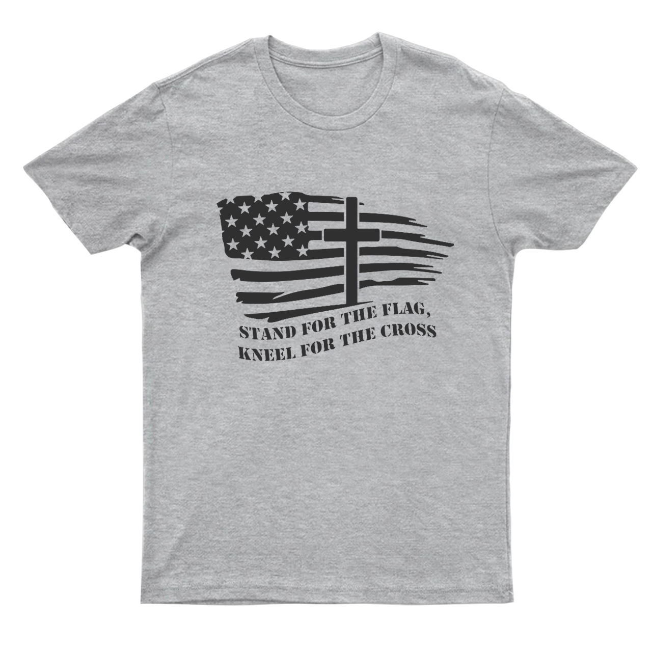 American Flag With Cross T-shirt
