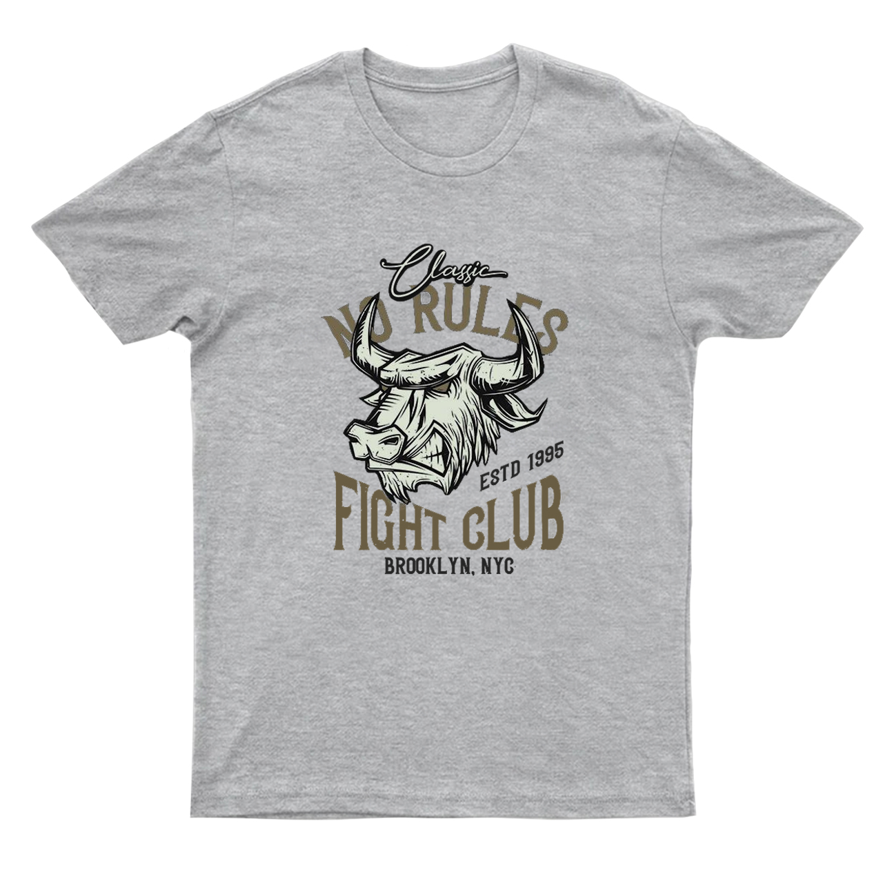 No Rules Fight Club Cow Bull T-Shirts