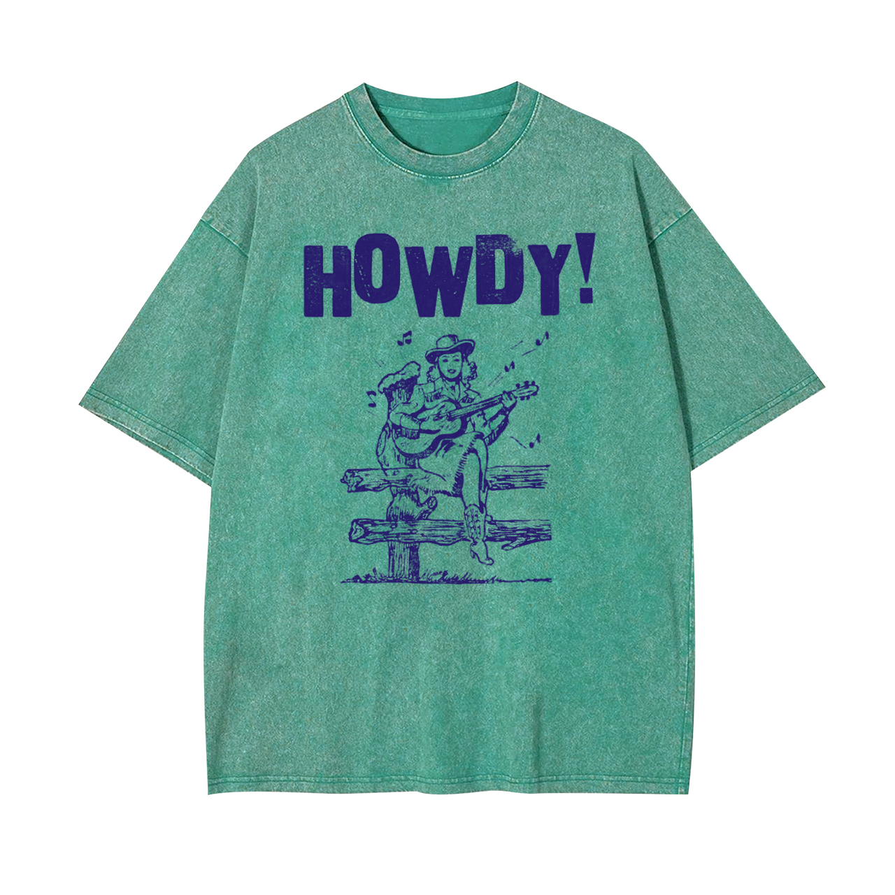 Howdy Cowgirl Love Country Music Garment-dye Tees