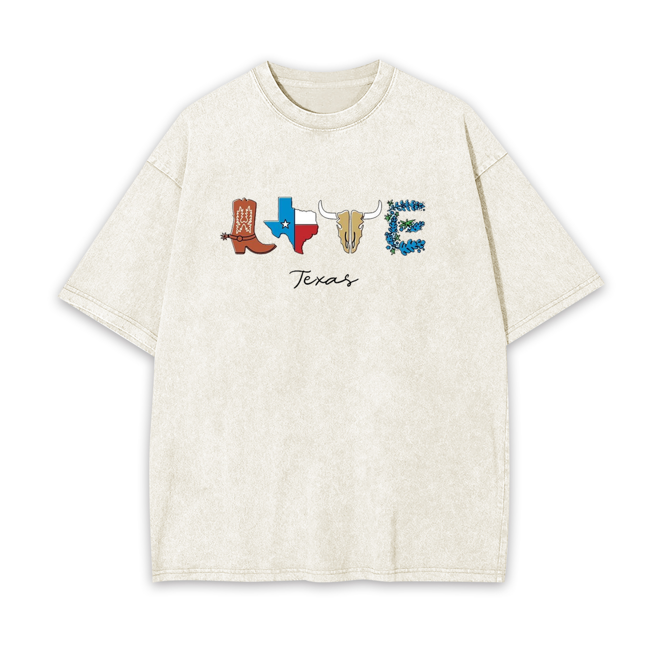 Texas Western Love Garment-dye Tees