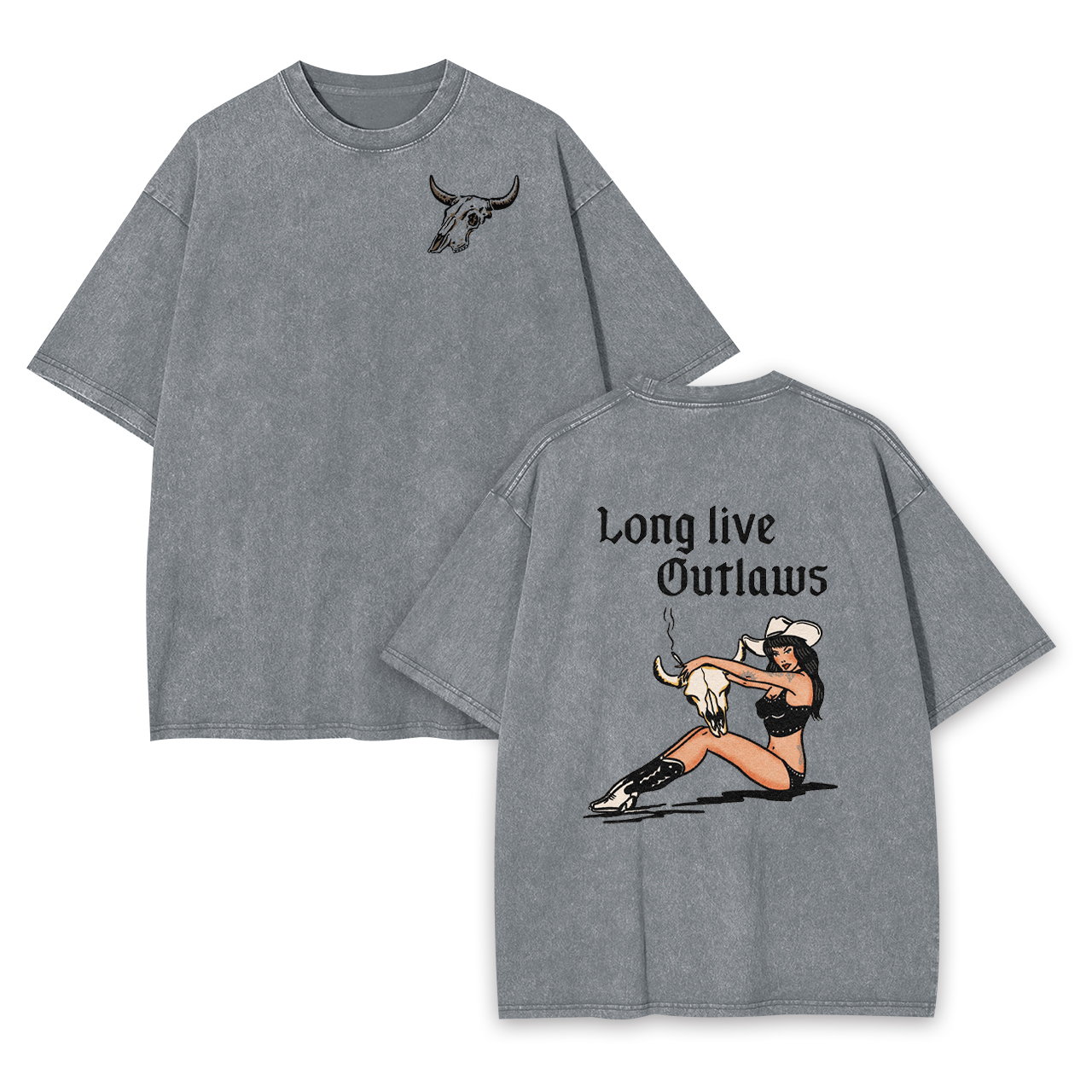 Long live Outlaws Garment-dye Tees