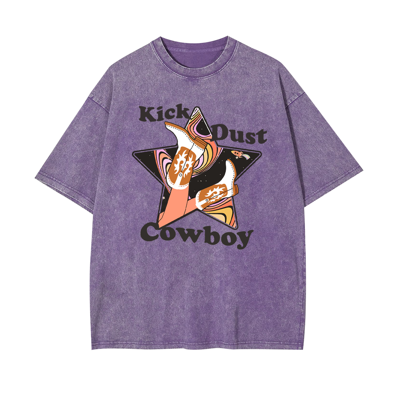 Space Kick Dust Cowboy Garment-dye Tees
