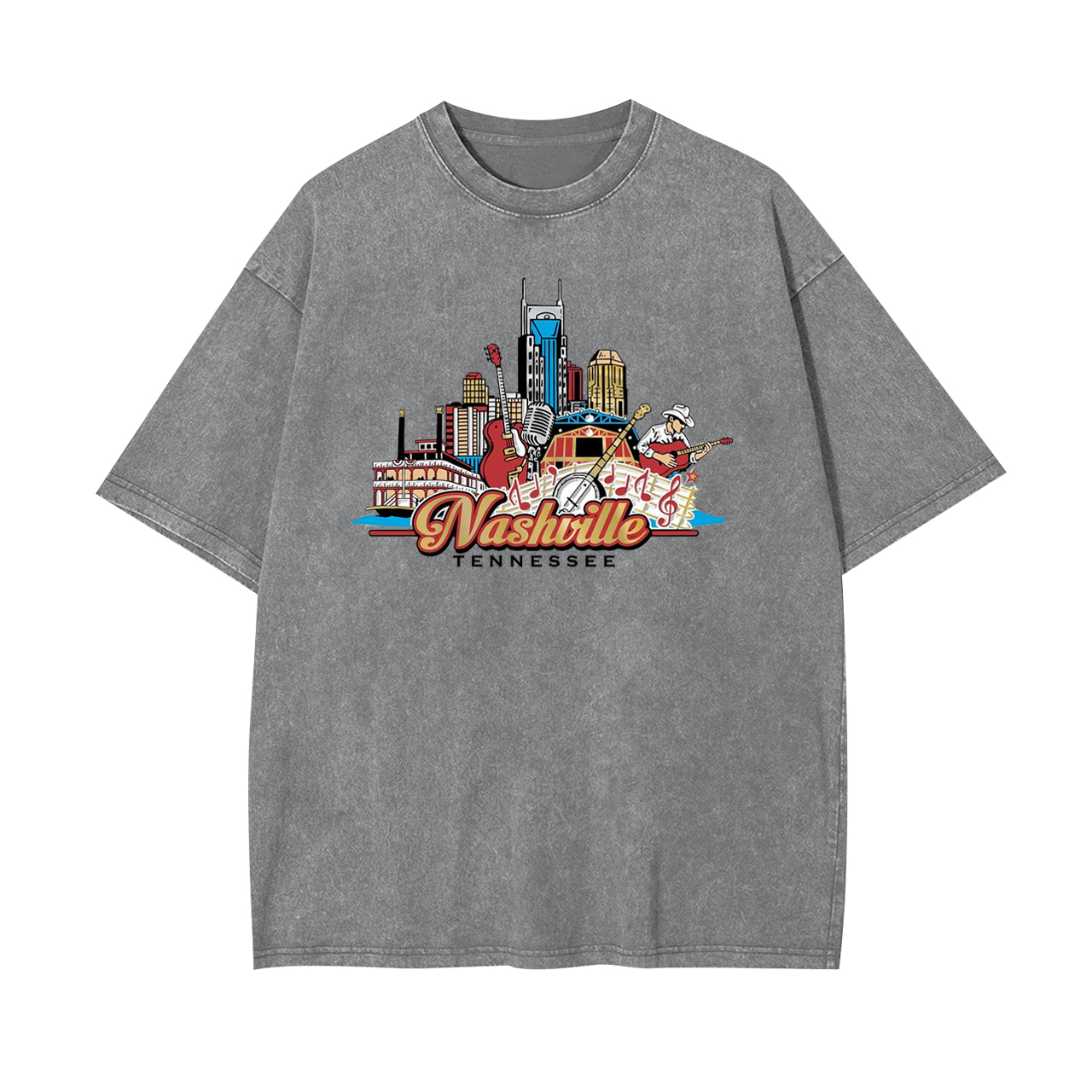 Nashville Tennessee Country Music City Garment-dye Tees