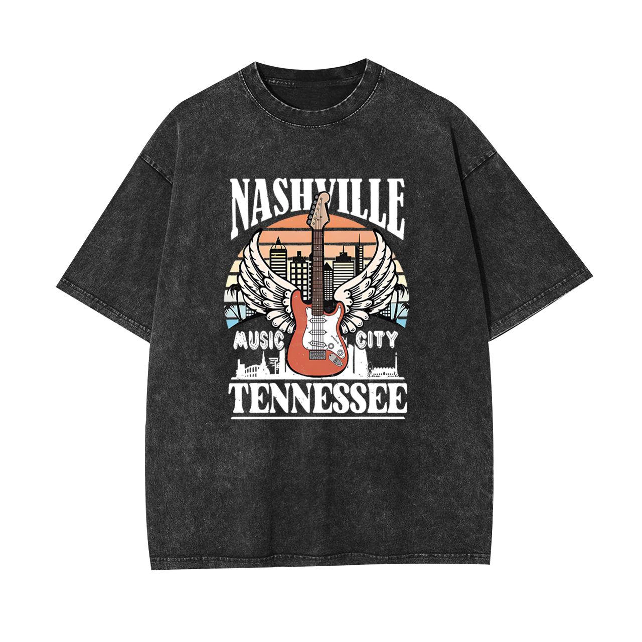 Classic Nashville Music City 1993 Garment-dye Tees