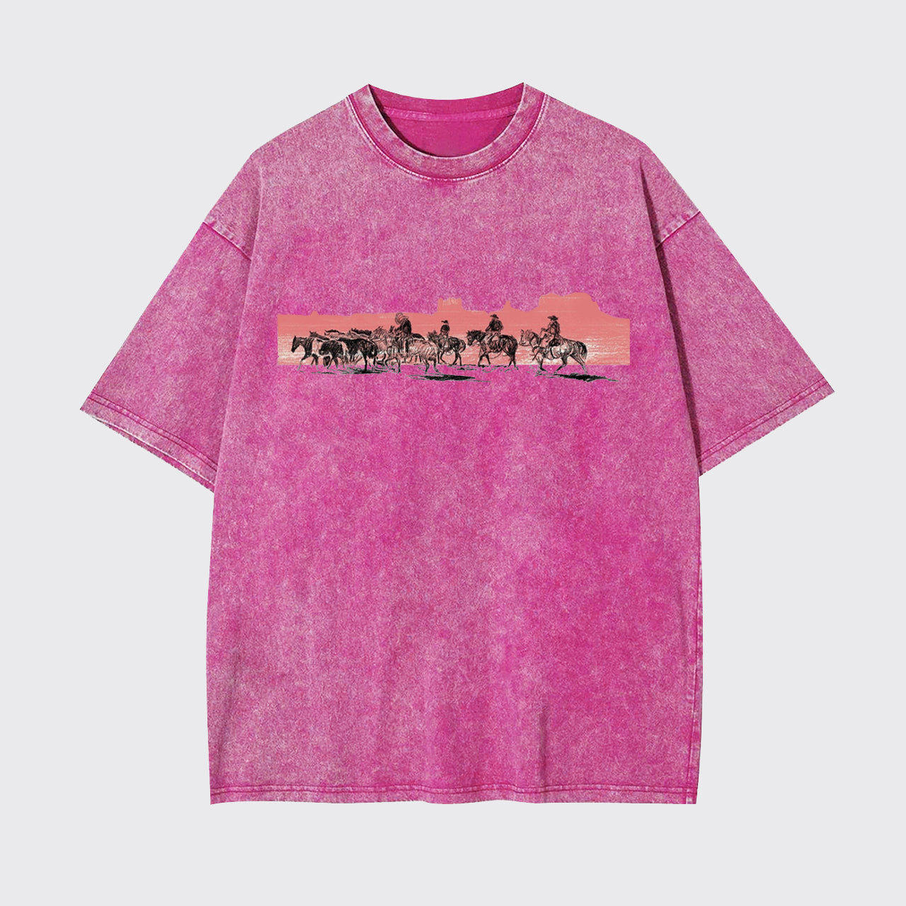 Desert Riding At Sunset Garment-dye Tees