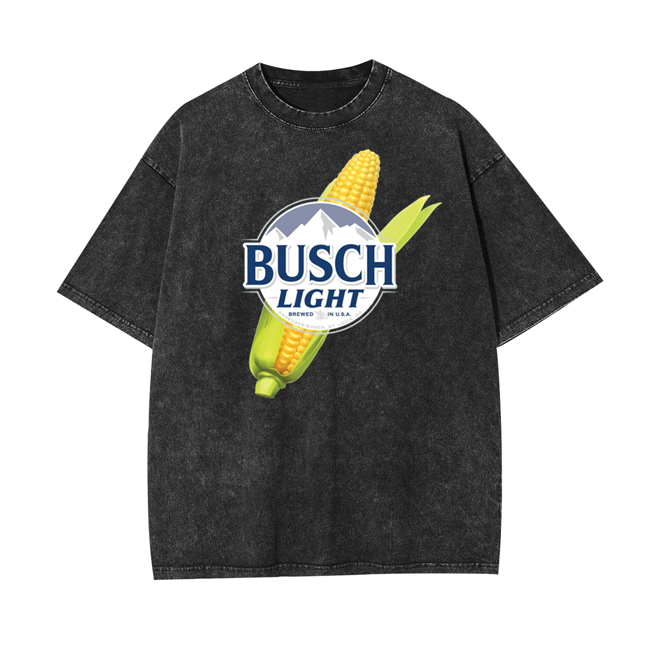 Busch Light Brewed In USA For The Farmers Corn Garment-dye Tees