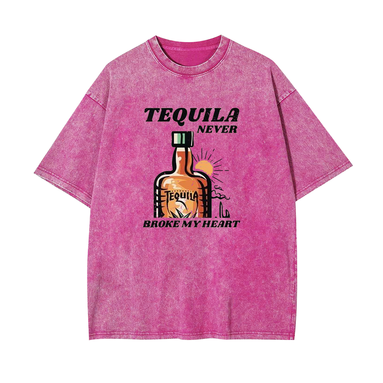 Tequila Never Broke My Heart Garment-dye Tees