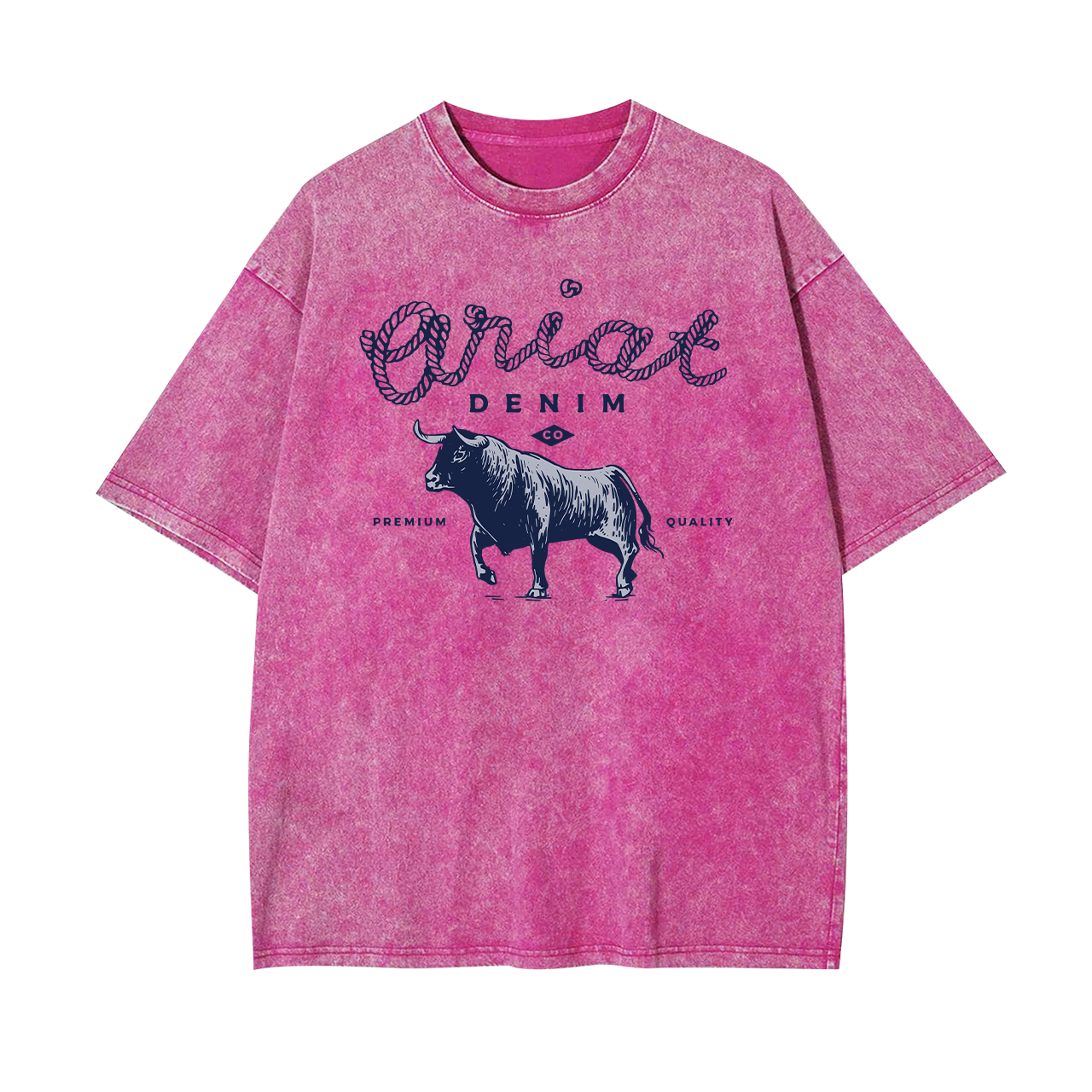 Ariat Denim Bull Cowboy Garment-dye Tees