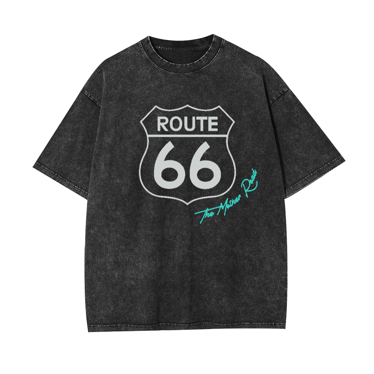 Historic US Route 66 Mother Road Garment-dye Tees