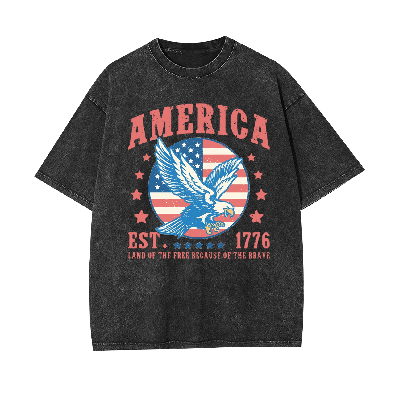 1776 Land of The Free Garment-dye Tees