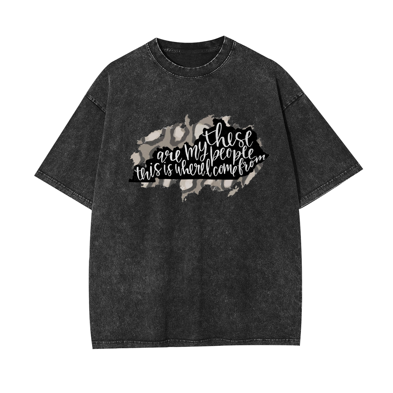 Leopard Print Kentucky Garment-dye Tees