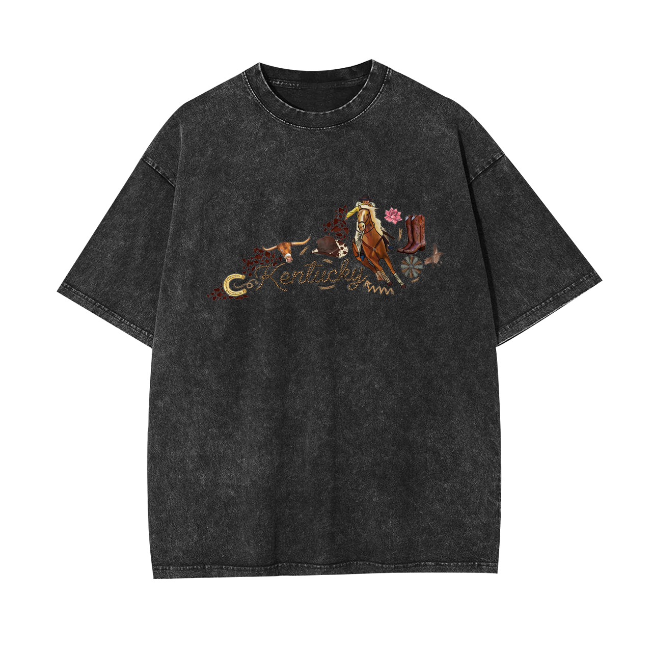 Cowboy In Kentucky Garment-dye Tees