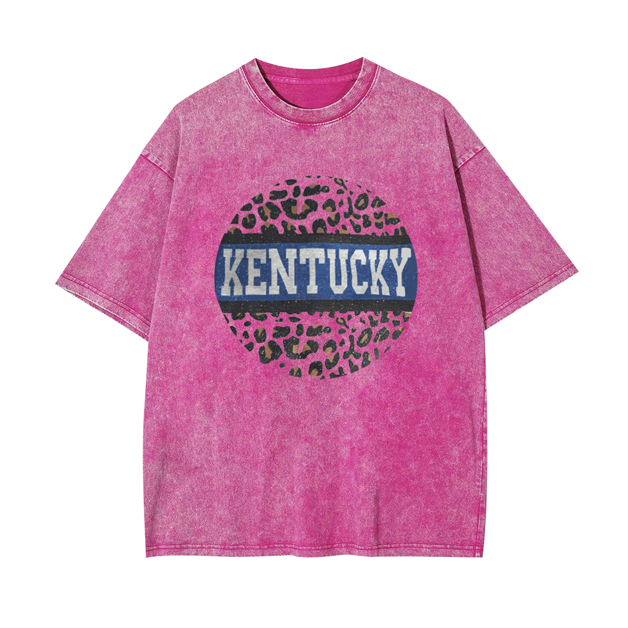 Kentucky Leopard Print Garment-dye Tees