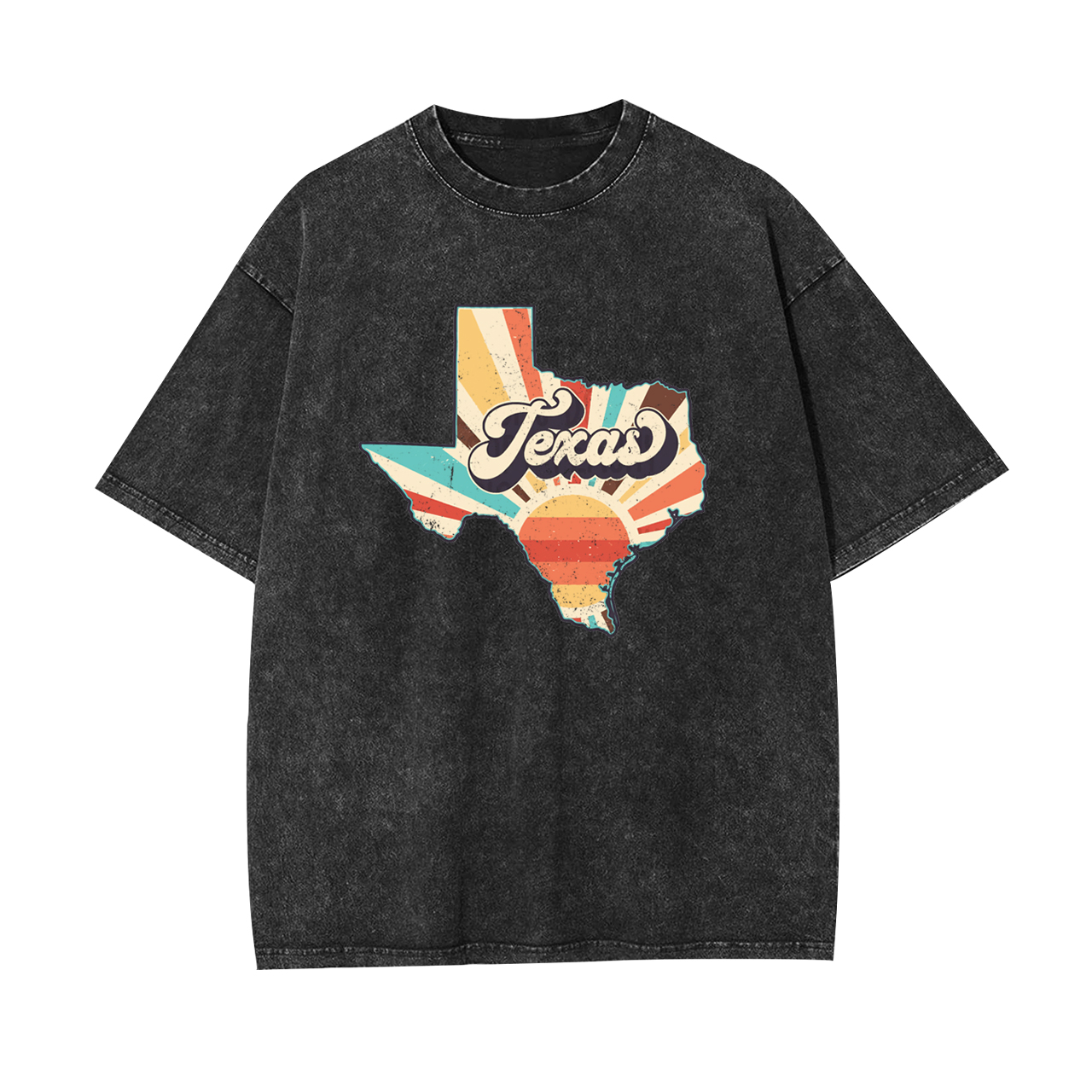 Retro Texas States Clipart Garment-dye Tees