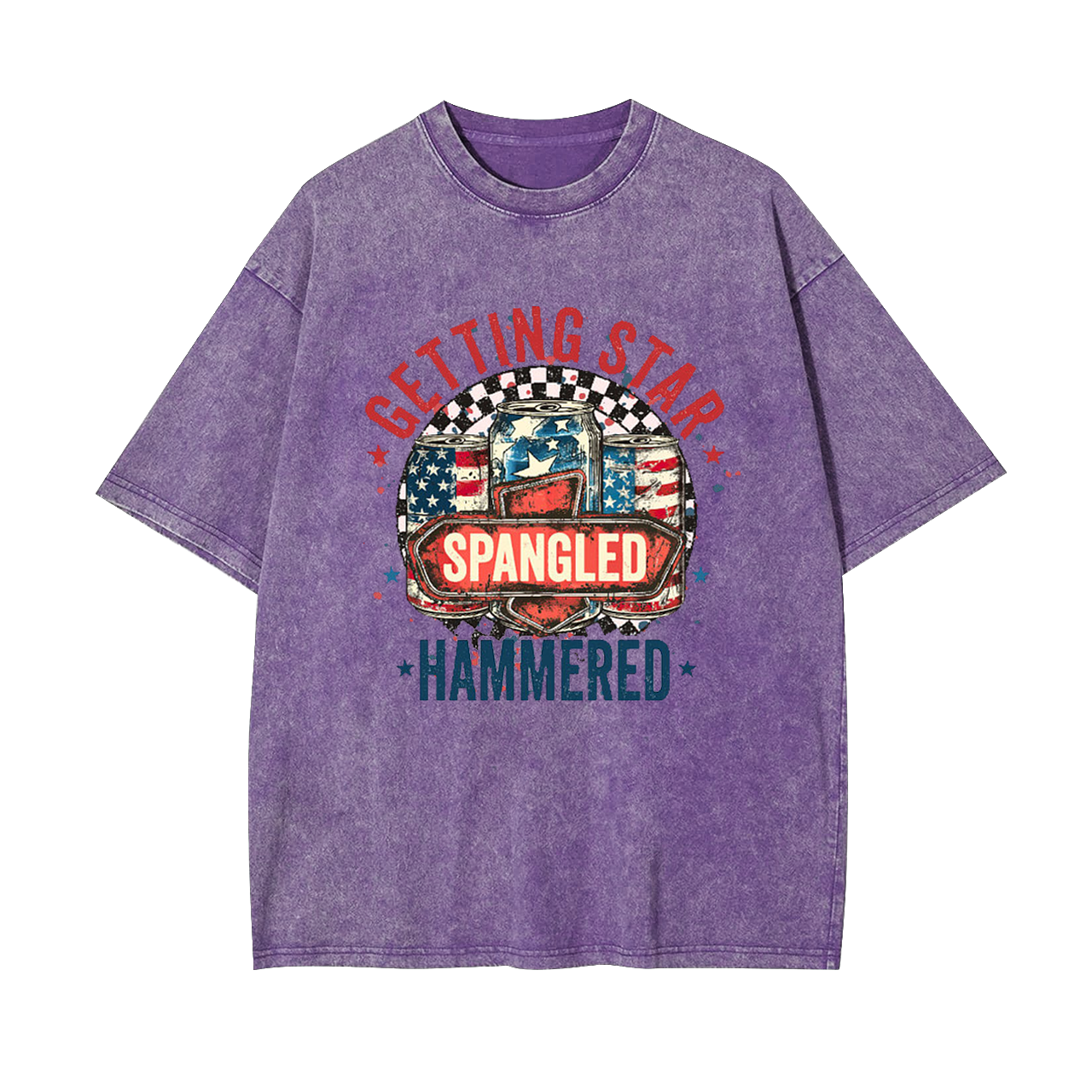 Getting Start Spangled Hammered Garment-dye Tees
