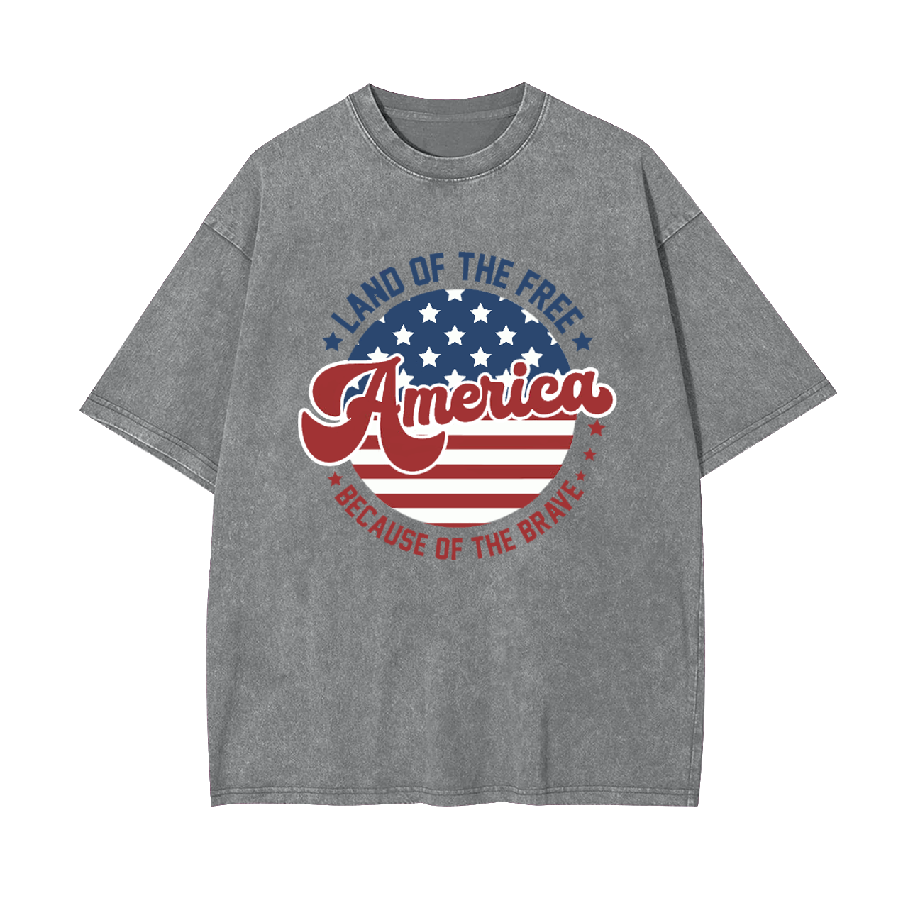 Land Of The  Free American Garment-dye Tees