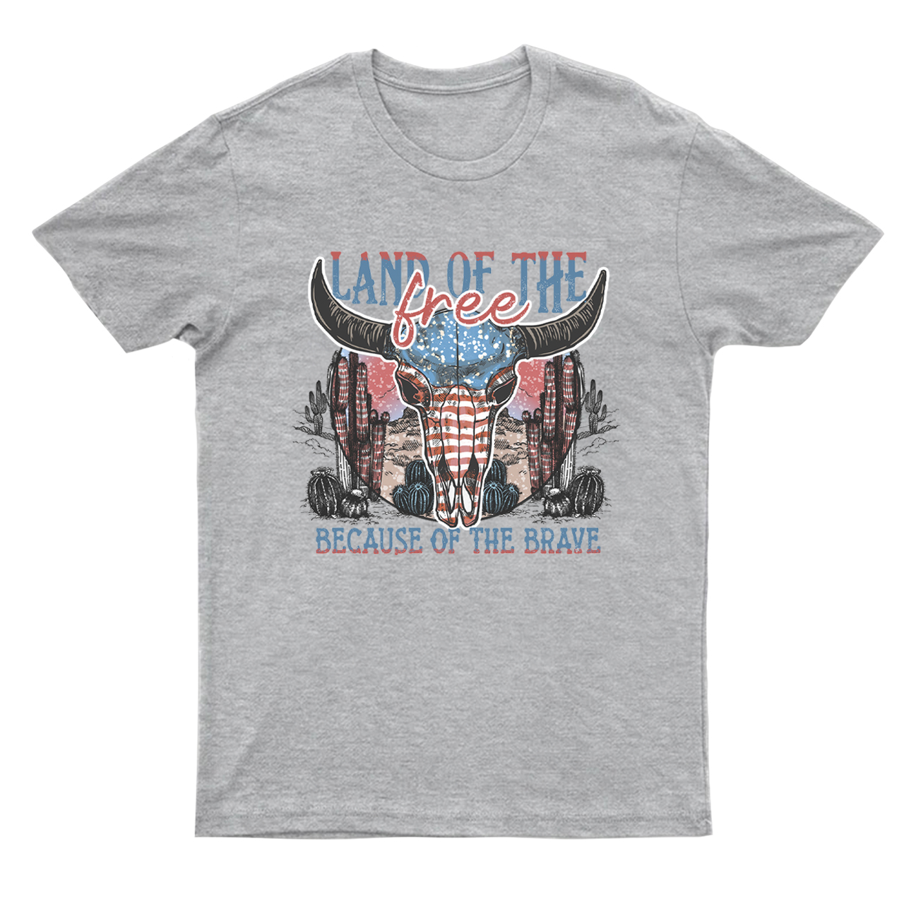 4th Of July And Cow Skull T-Shirts