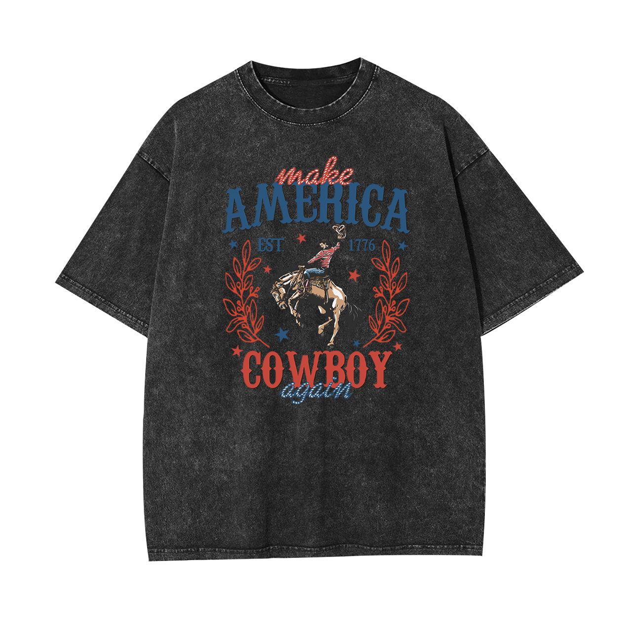 Made Ameria EST. 1776 Cowboy Again Garment-dye Tees