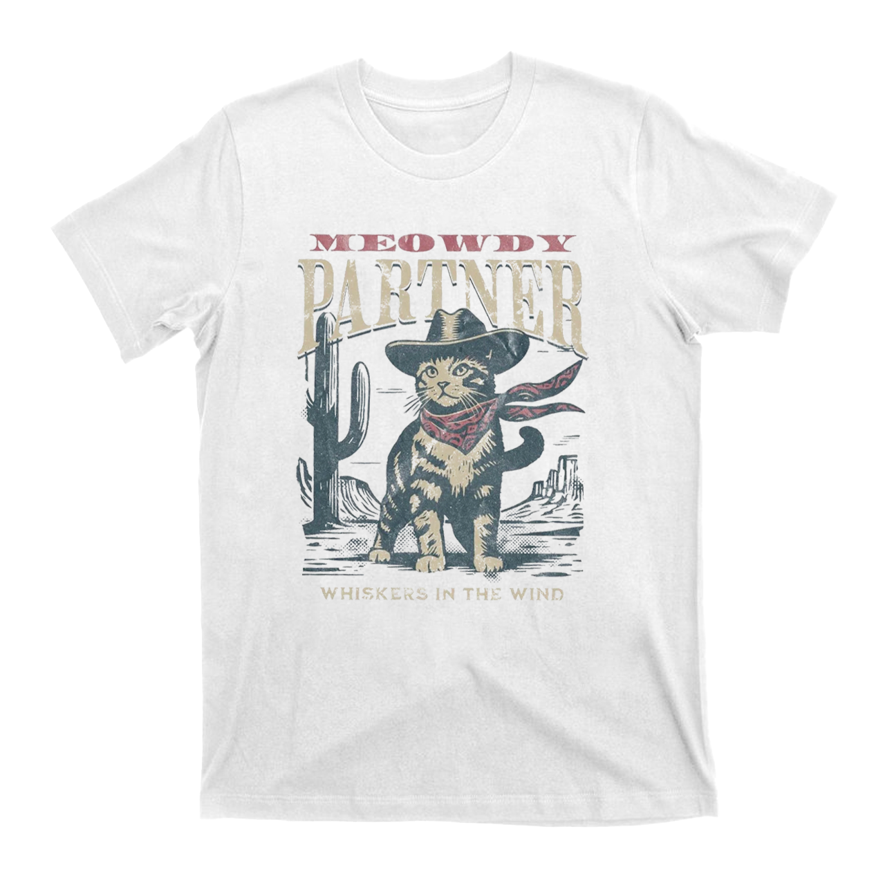 Meowdy Partner Cowboy Cat T-Shirts
