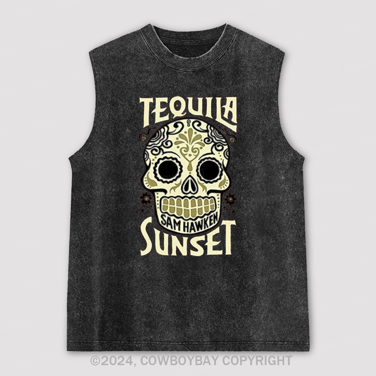 Tequila Sunset Washed Tanks