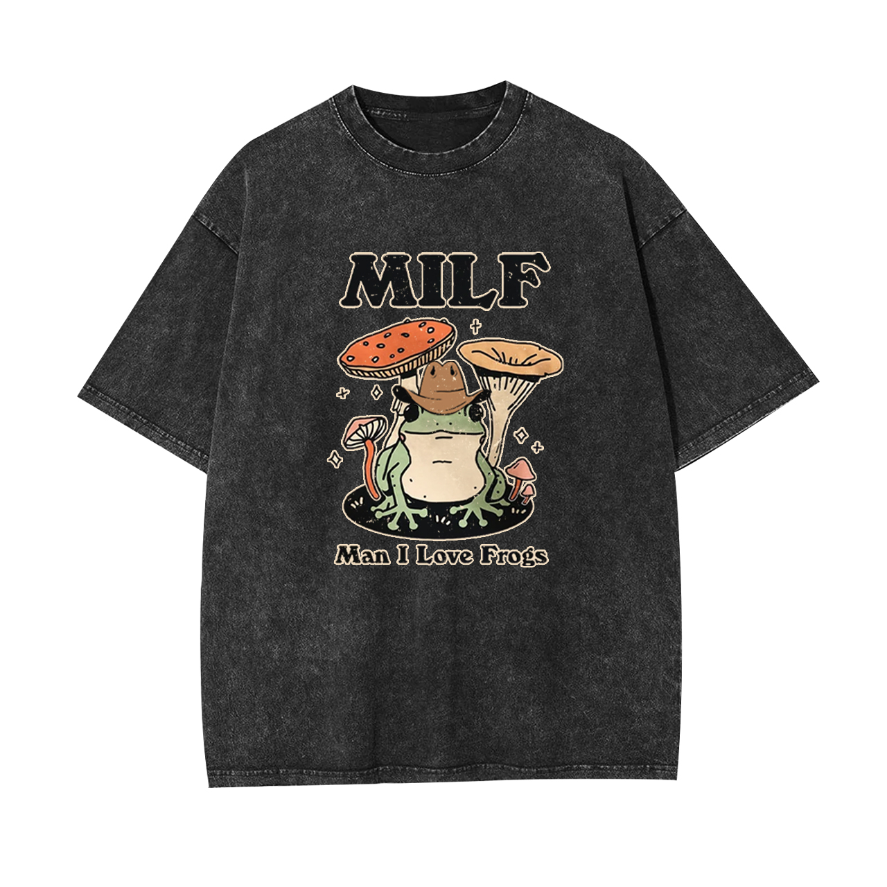 Funny MILF Froggy Garment-dye Tees