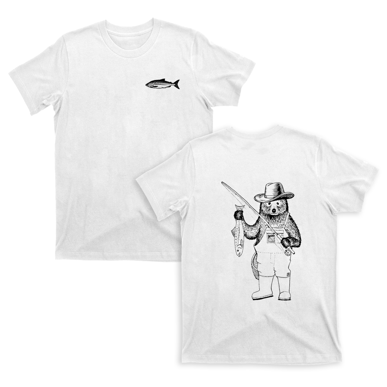 Fishing Bear T-Shirts