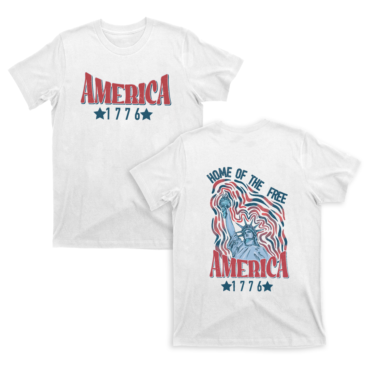 1776,Home Of The Free T-Shirts