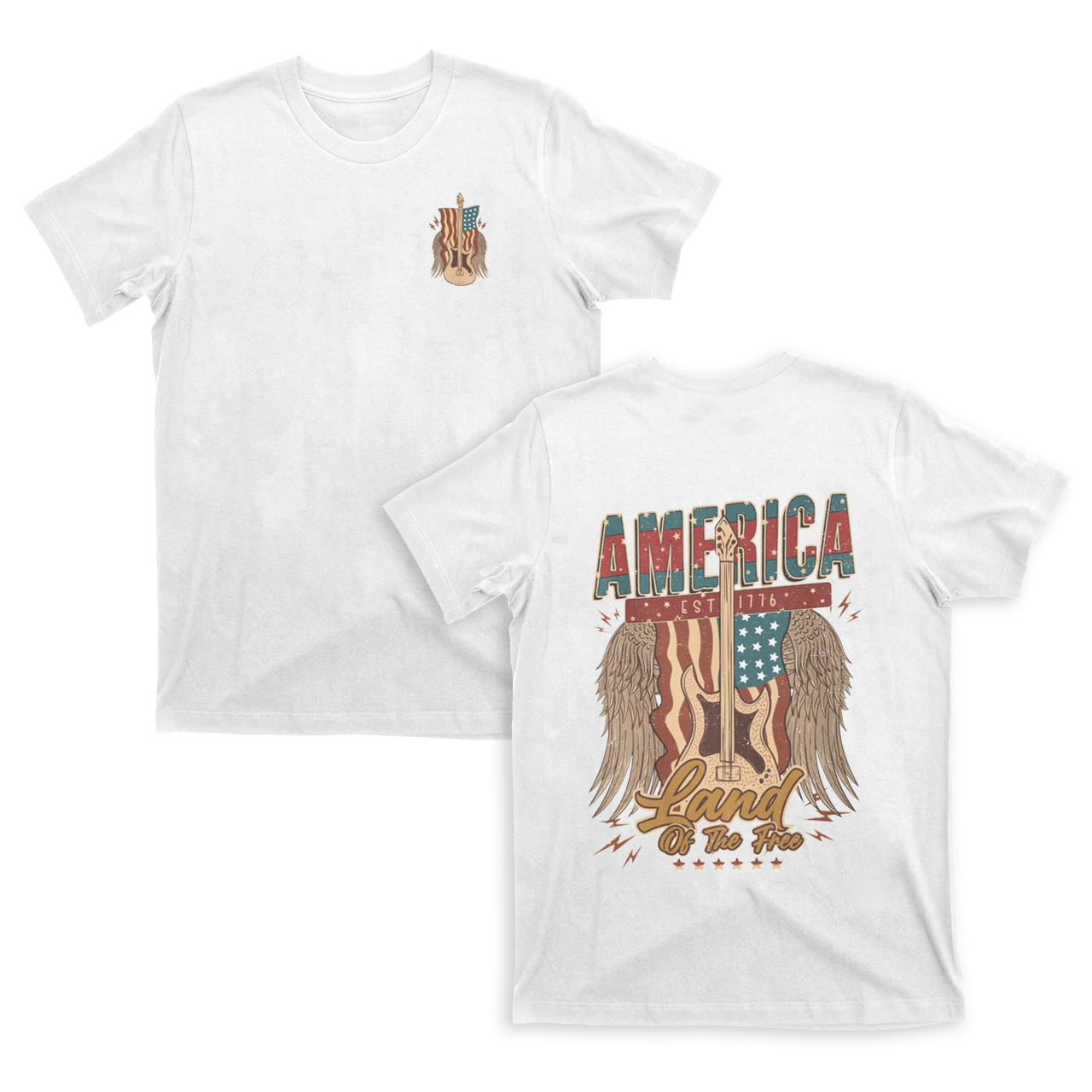 4th of July,Land Of The Free T-Shirts
