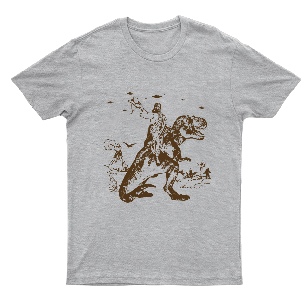 Jesus Riding Dinosaur T-Shirts
