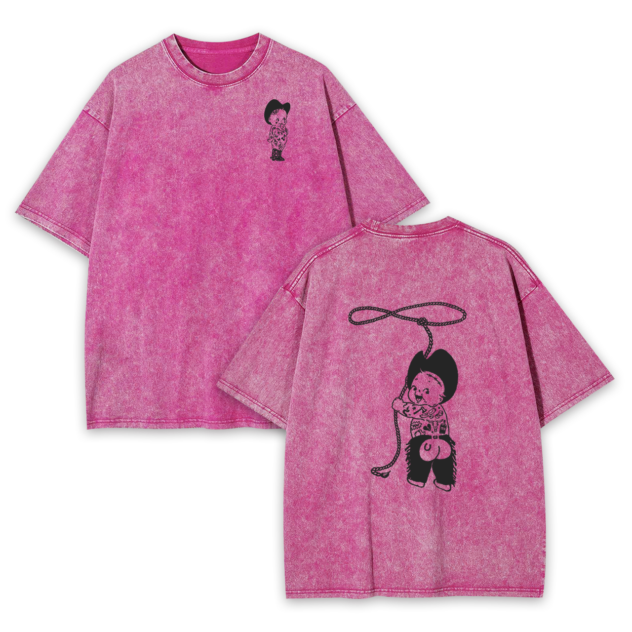 Kewpie Cowgirl&Kewpie Cowboy Garment-dye Tees